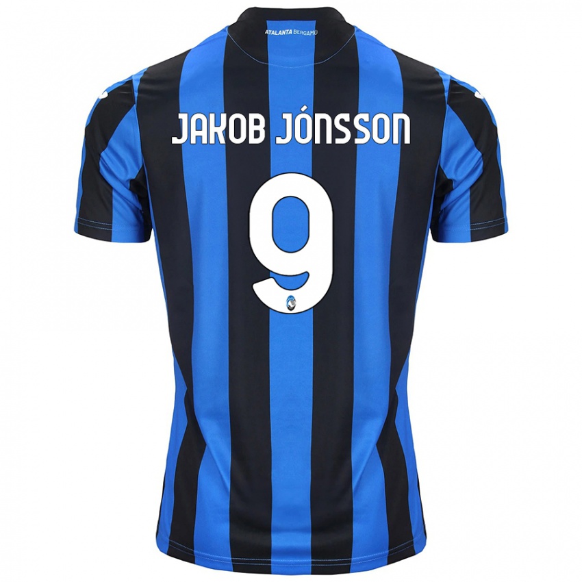 Niño Camiseta Birkir Jakob Jónsson #9 Azul Negro 1ª Equipación 2024/25 La Camisa