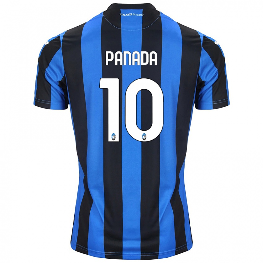 Niño Camiseta Simone Panada #10 Azul Negro 1ª Equipación 2024/25 La Camisa