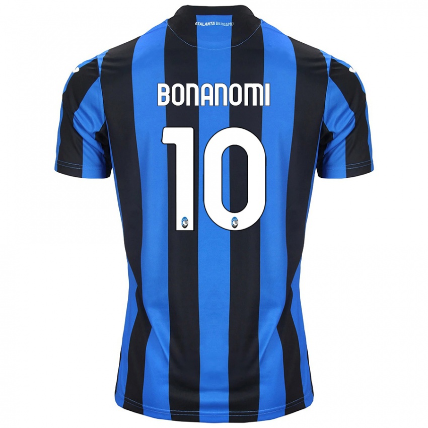 Niño Camiseta Andrea Bonanomi #10 Azul Negro 1ª Equipación 2024/25 La Camisa