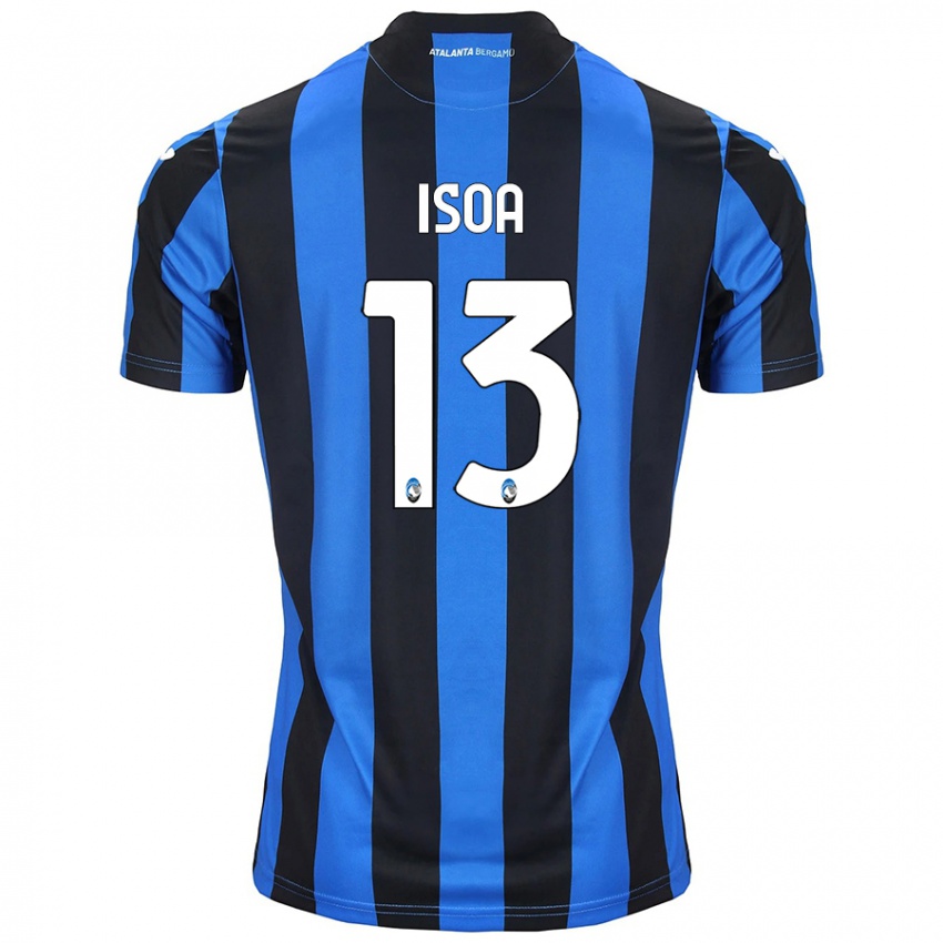 Niño Camiseta Isaac Isoa #13 Azul Negro 1ª Equipación 2024/25 La Camisa