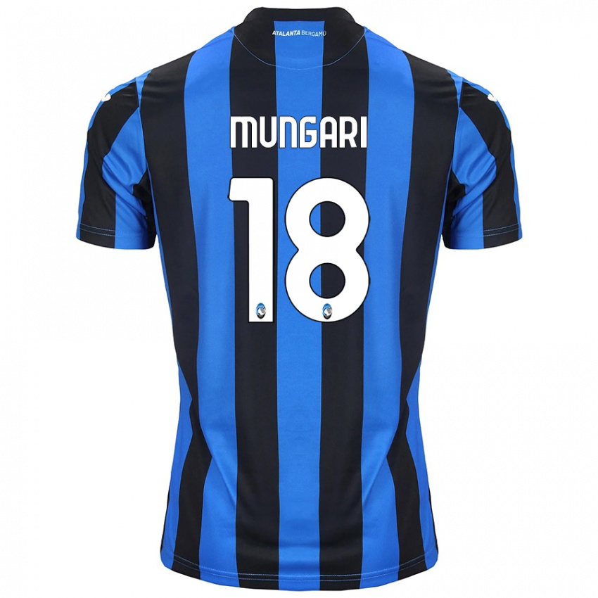 Niño Camiseta Giuseppe Mungari #18 Azul Negro 1ª Equipación 2024/25 La Camisa