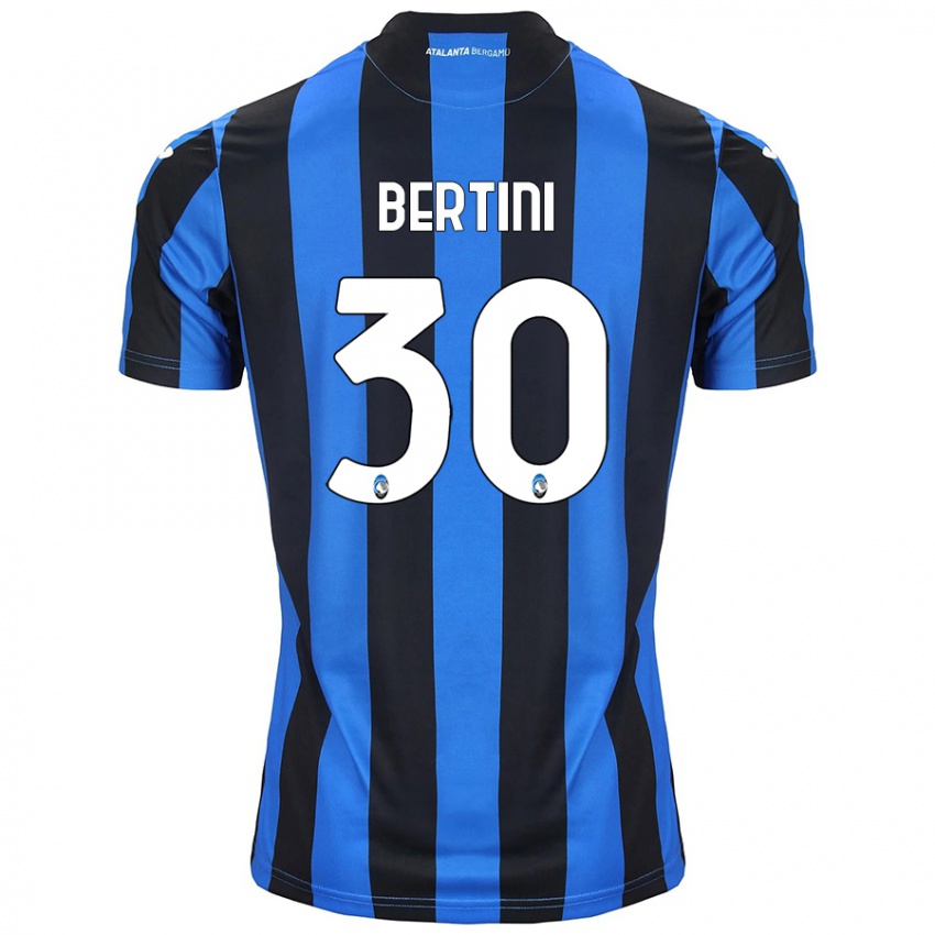 Niño Camiseta Tommaso Bertini #30 Azul Negro 1ª Equipación 2024/25 La Camisa