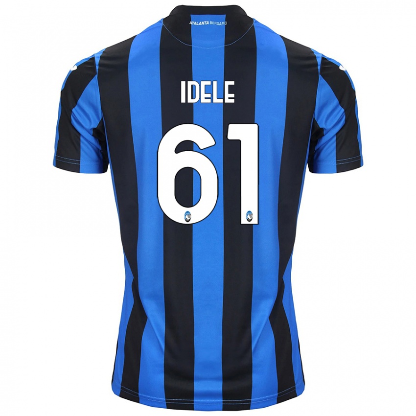 Niño Camiseta Javison Idele #61 Azul Negro 1ª Equipación 2024/25 La Camisa