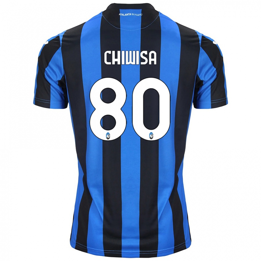 Niño Camiseta Mannah Chiwisa #80 Azul Negro 1ª Equipación 2024/25 La Camisa