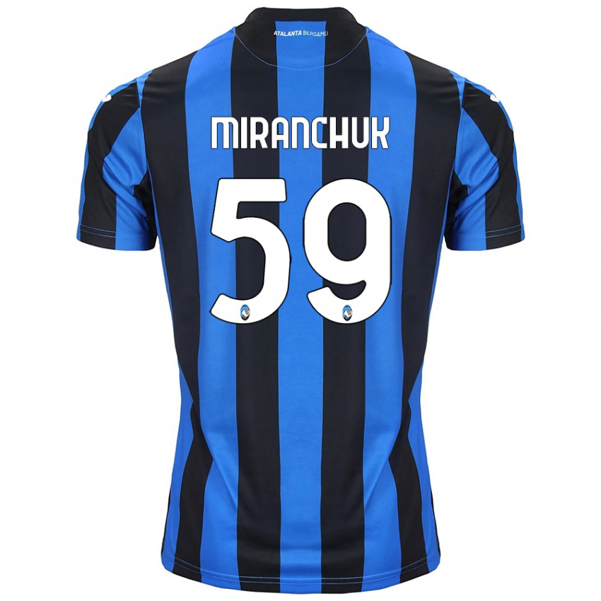 Niño Camiseta Aleksey Miranchuk #59 Azul Negro 1ª Equipación 2024/25 La Camisa