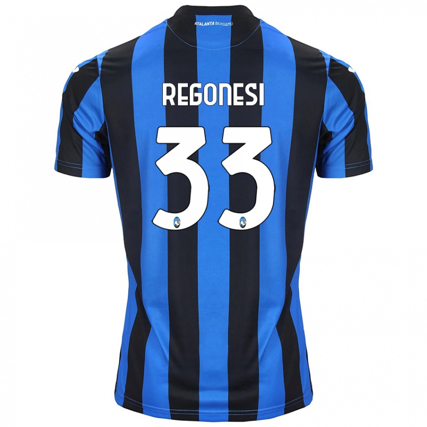 Niño Camiseta Iacopo Regonesi #33 Azul Negro 1ª Equipación 2024/25 La Camisa