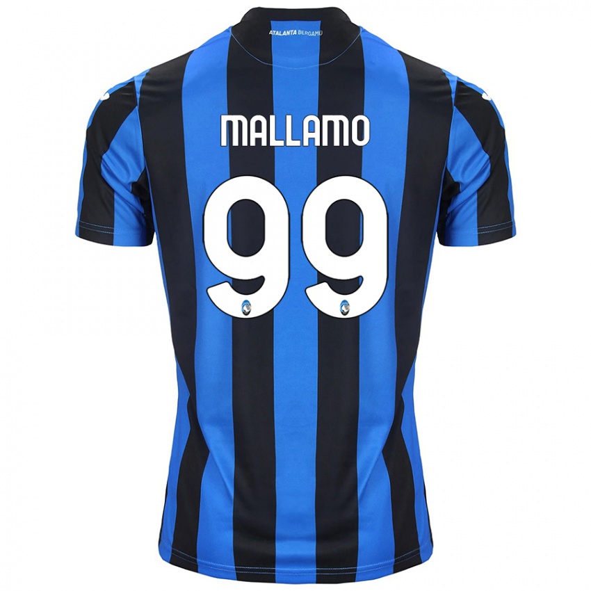 Niño Camiseta Alessandro Mallamo #99 Azul Negro 1ª Equipación 2024/25 La Camisa