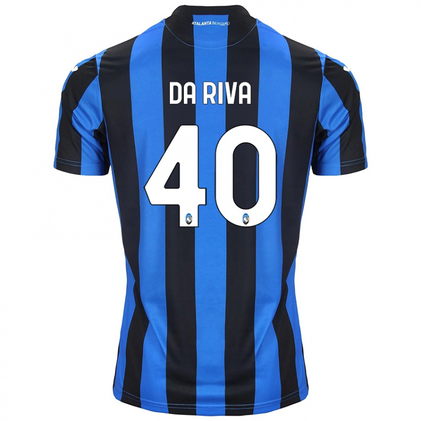 Niño Camiseta Jacopo Da Riva #40 Azul Negro 1ª Equipación 2024/25 La Camisa