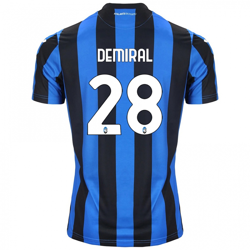 Niño Camiseta Merih Demiral #28 Azul Negro 1ª Equipación 2024/25 La Camisa