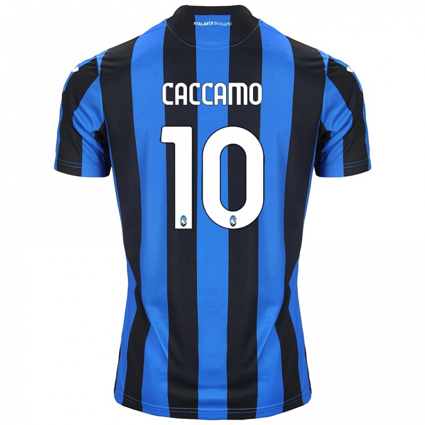 Niño Camiseta Patrizia Caccamo #10 Azul Negro 1ª Equipación 2024/25 La Camisa