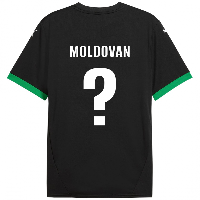 Niño Camiseta Horațiu Moldovan #0 Negro Verde Oscuro 1ª Equipación 2024/25 La Camisa