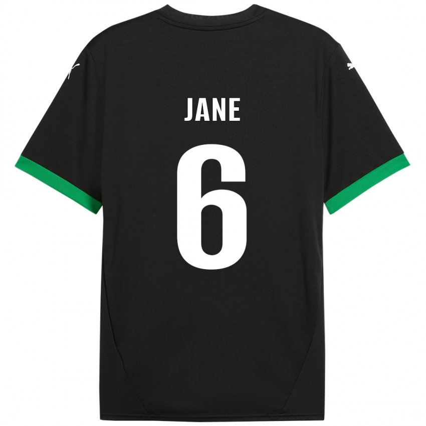 Niño Camiseta Refiloe Jane #6 Negro Verde Oscuro 1ª Equipación 2024/25 La Camisa