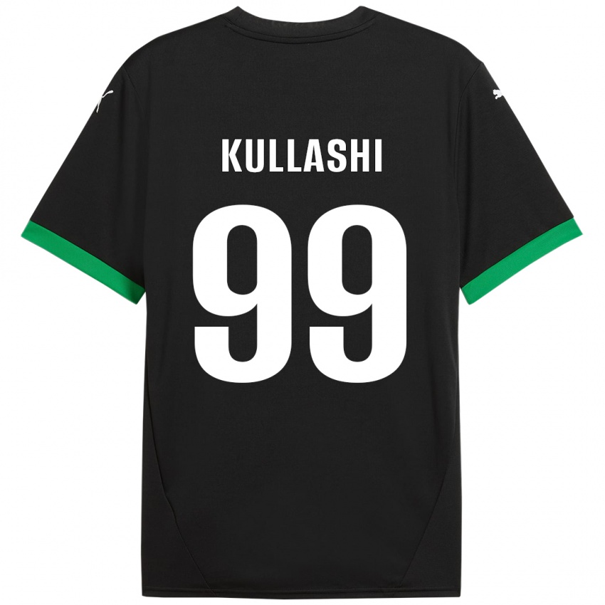 Niño Camiseta Loreta Kullashi #99 Negro Verde Oscuro 1ª Equipación 2024/25 La Camisa