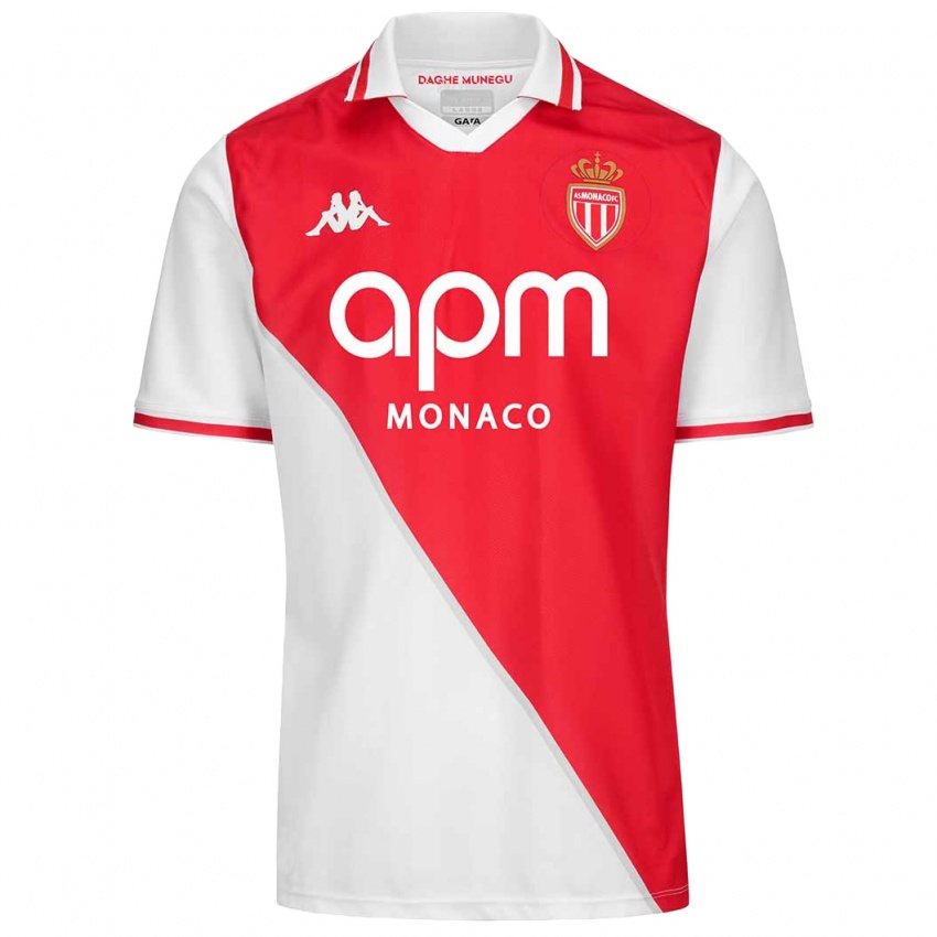 Niño Camiseta Guillermo Maripán #3 Blanco Rojo 1ª Equipación 2024/25 La Camisa