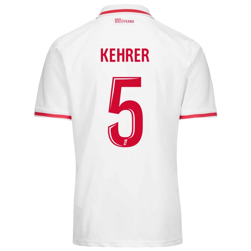 Niño Camiseta Thilo Kehrer #5 Blanco Rojo 1ª Equipación 2024/25 La Camisa