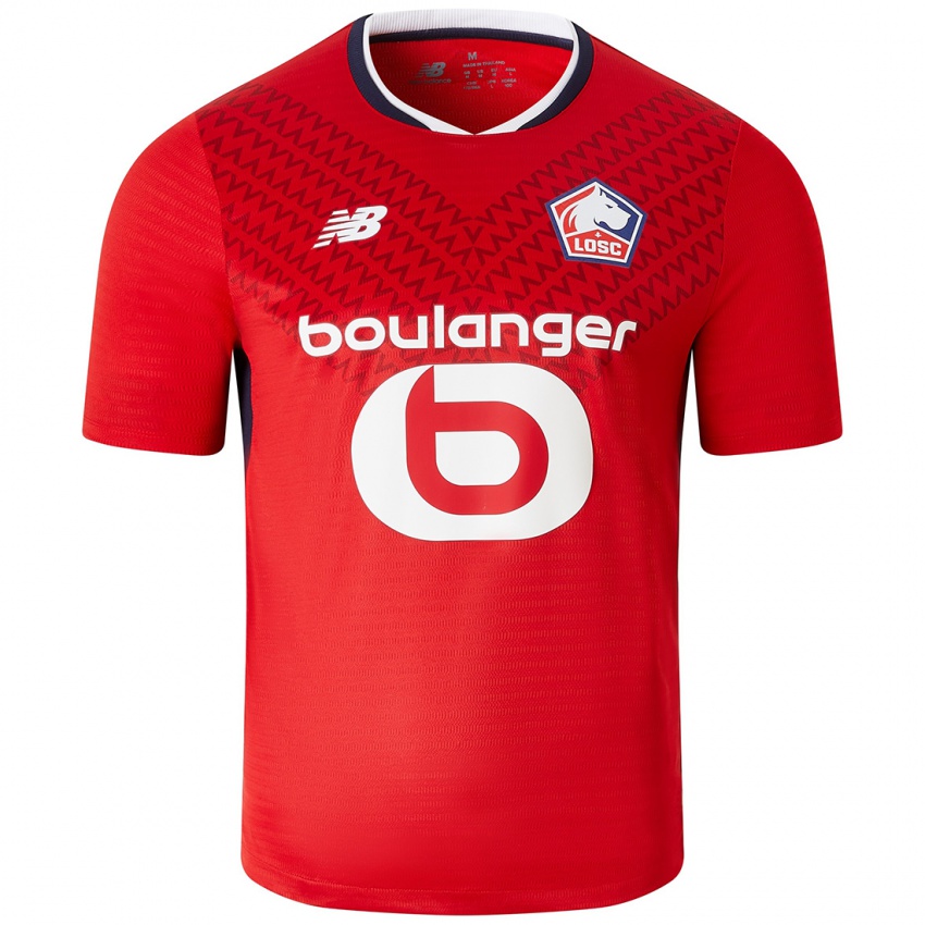 Niño Camiseta Ignacio Miramón #20 Rojo Blanco 1ª Equipación 2024/25 La Camisa