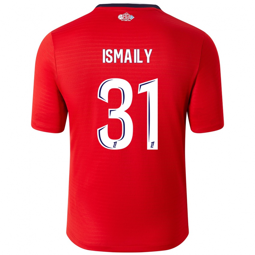 Niño Camiseta Ismaily #31 Rojo Blanco 1ª Equipación 2024/25 La Camisa