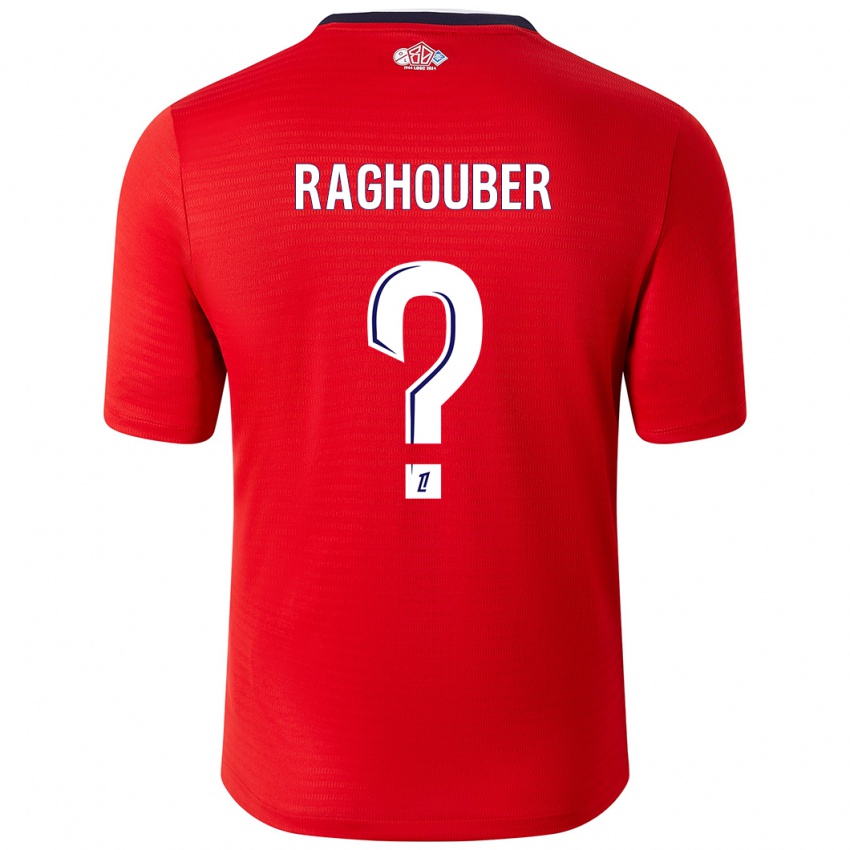 Niño Camiseta Ugo Raghouber #0 Rojo Blanco 1ª Equipación 2024/25 La Camisa