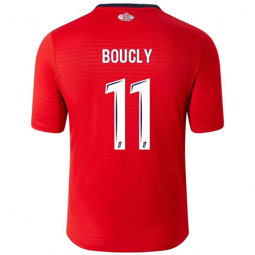 Niño Camiseta Maïté Boucly #11 Rojo Blanco 1ª Equipación 2024/25 La Camisa