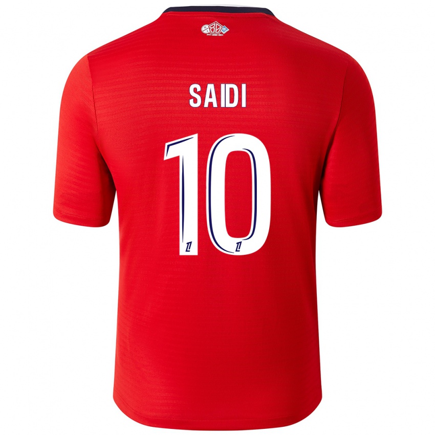 Niño Camiseta Rachel Saidi #10 Rojo Blanco 1ª Equipación 2024/25 La Camisa