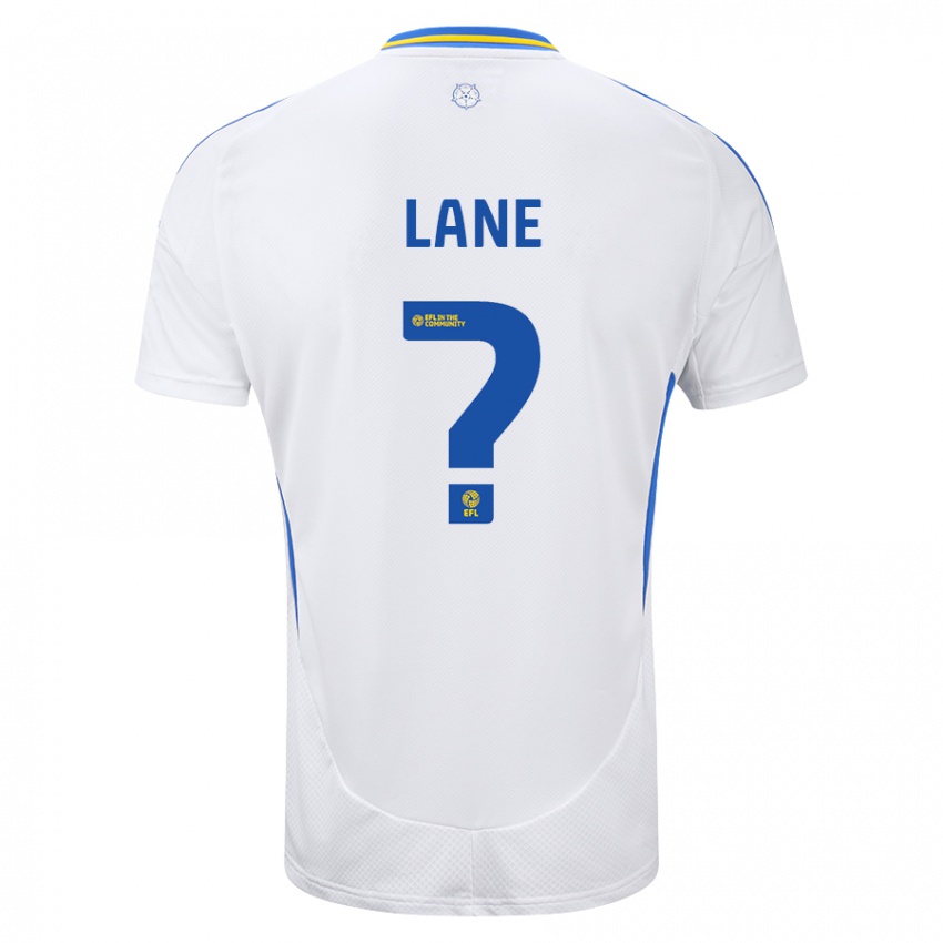 Niño Camiseta Freddie Lane #0 Blanco Azul 1ª Equipación 2024/25 La Camisa