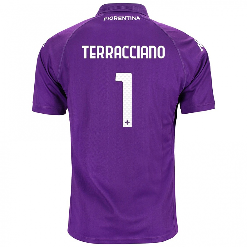 Niño Camiseta Pietro Terracciano #1 Morado 1ª Equipación 2024/25 La Camisa