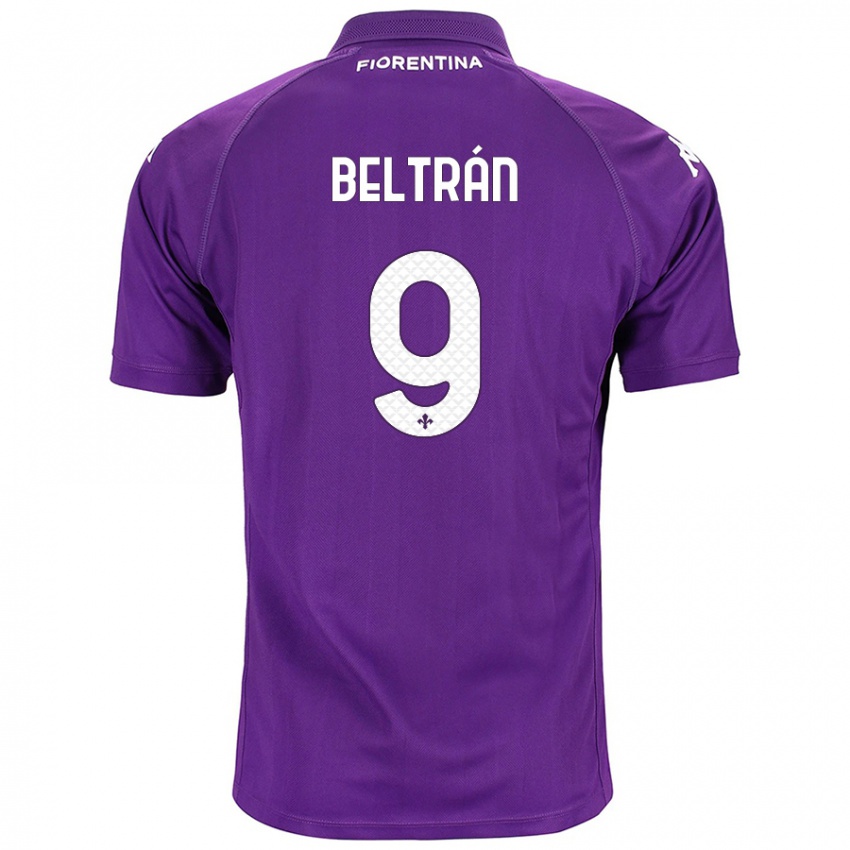 Niño Camiseta Lucas Beltrán #9 Morado 1ª Equipación 2024/25 La Camisa