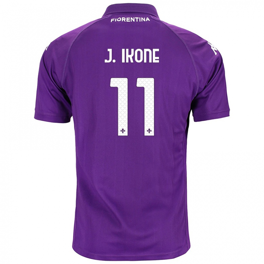 Niño Camiseta Jonathan Ikoné #11 Morado 1ª Equipación 2024/25 La Camisa