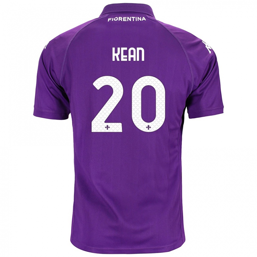 Niño Camiseta Moise Kean #20 Morado 1ª Equipación 2024/25 La Camisa