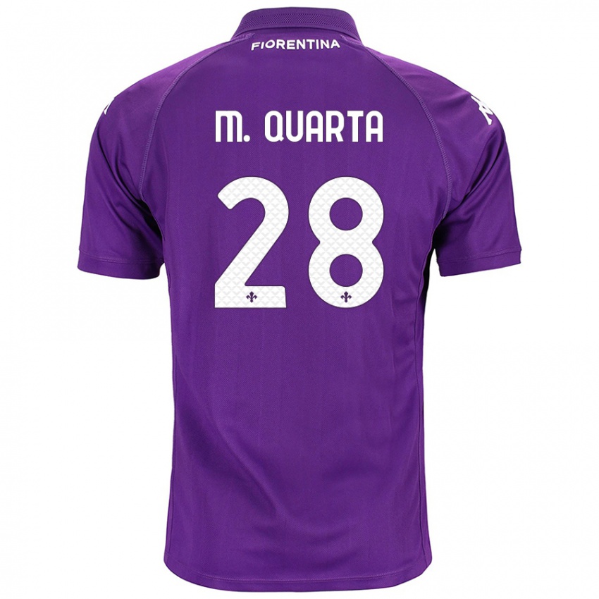 Niño Camiseta Lucas Martínez Quarta #28 Morado 1ª Equipación 2024/25 La Camisa