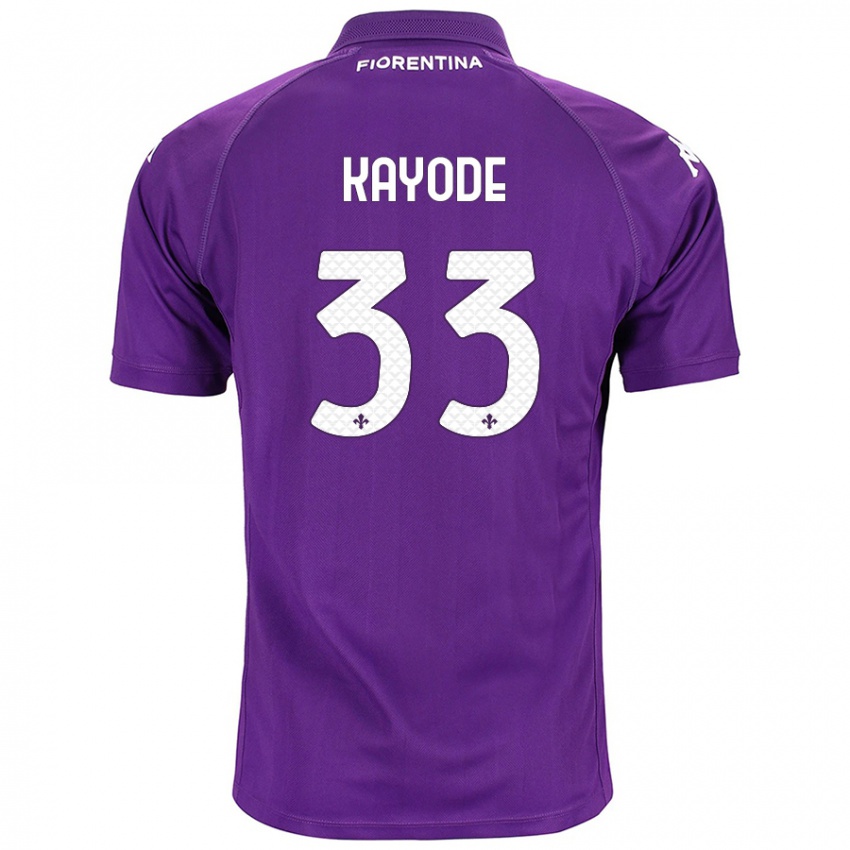 Niño Camiseta Michael Kayode #33 Morado 1ª Equipación 2024/25 La Camisa