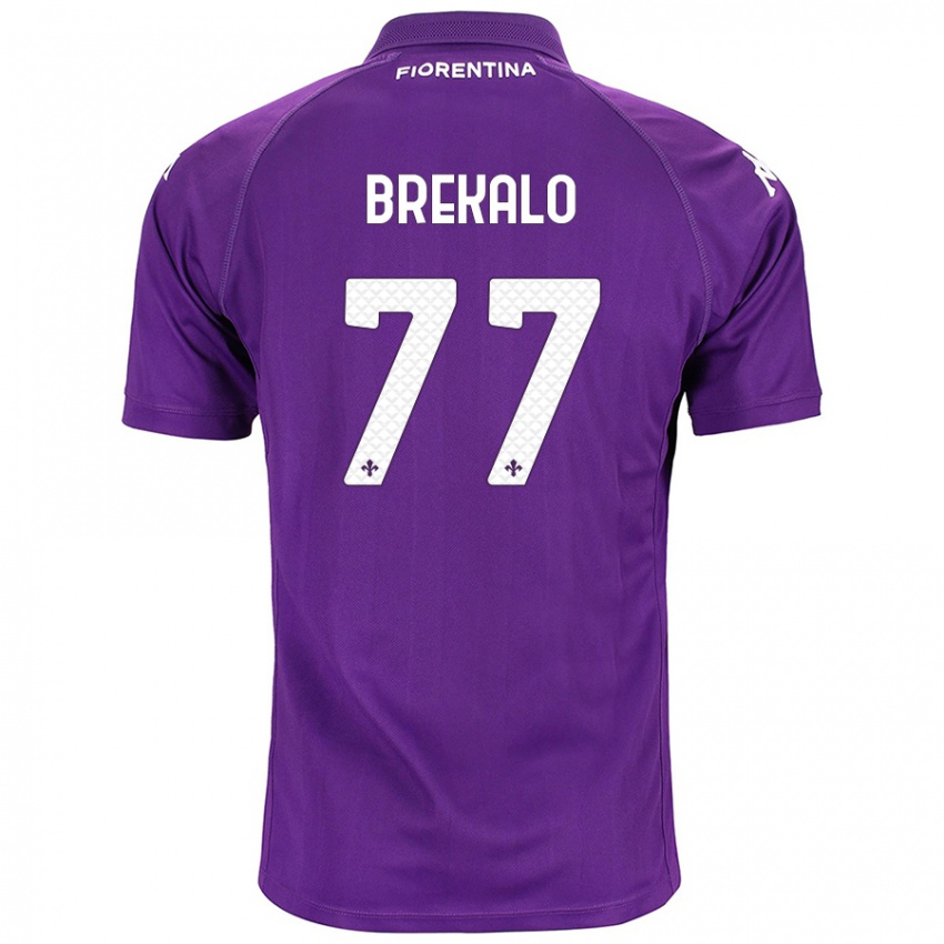 Niño Camiseta Josip Brekalo #77 Morado 1ª Equipación 2024/25 La Camisa