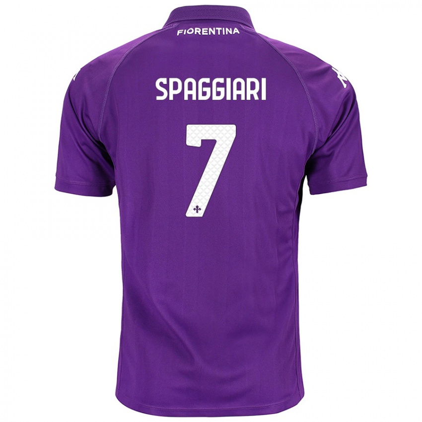 Niño Camiseta Riccardo Spaggiari #7 Morado 1ª Equipación 2024/25 La Camisa