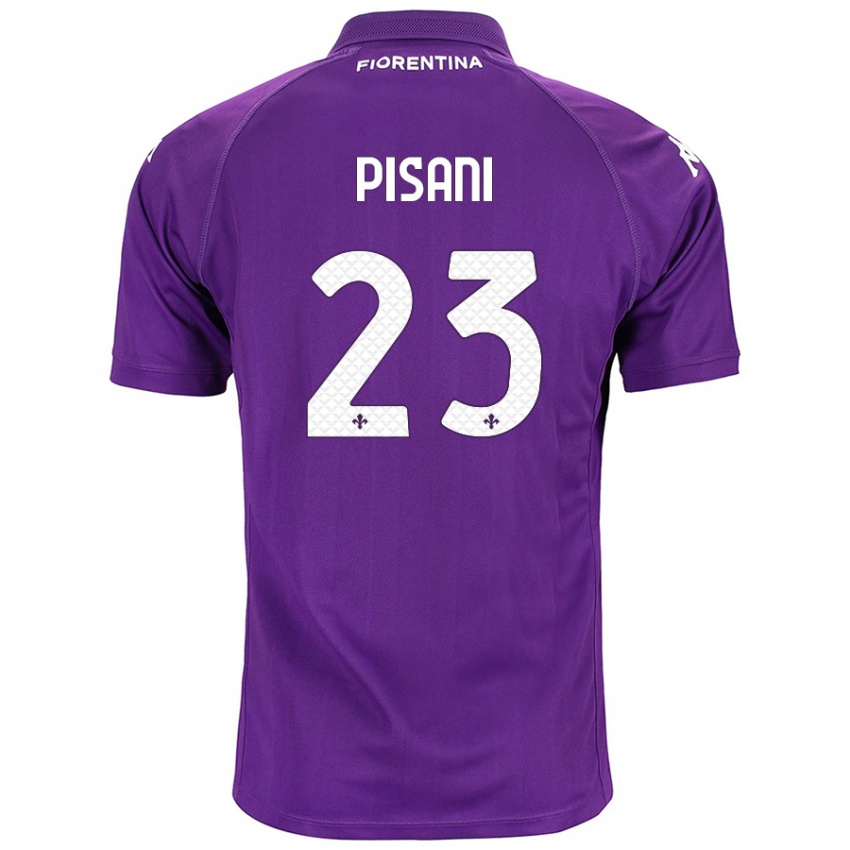 Niño Camiseta Diego Pisani #23 Morado 1ª Equipación 2024/25 La Camisa