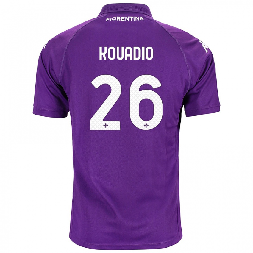 Niño Camiseta Eddy Kouadio #26 Morado 1ª Equipación 2024/25 La Camisa