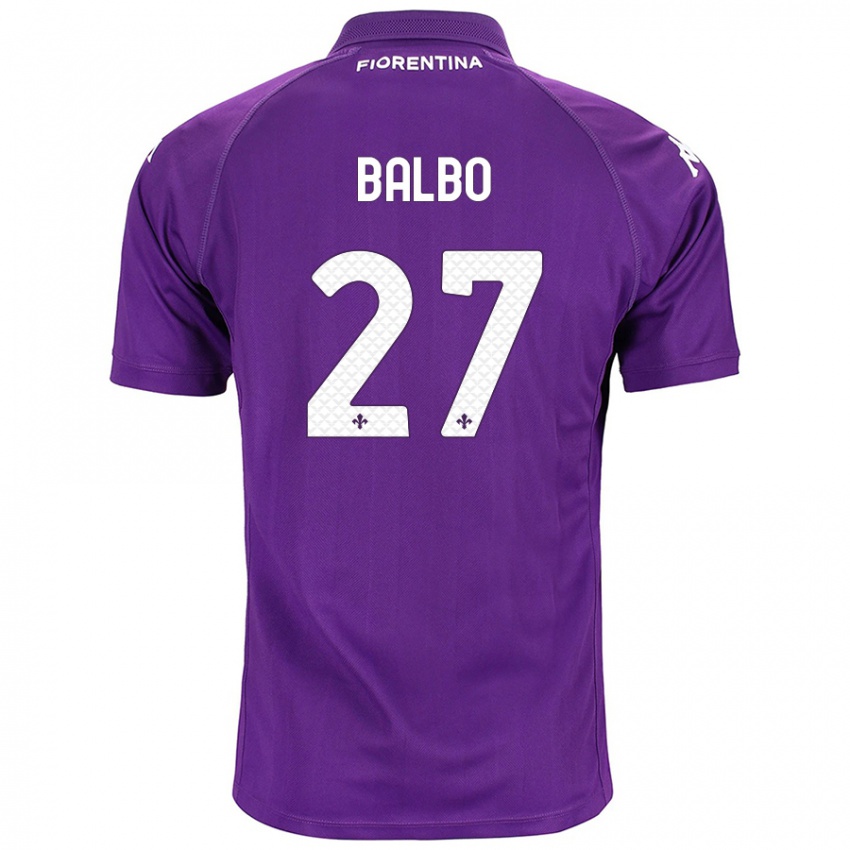 Niño Camiseta Luis Balbo #27 Morado 1ª Equipación 2024/25 La Camisa