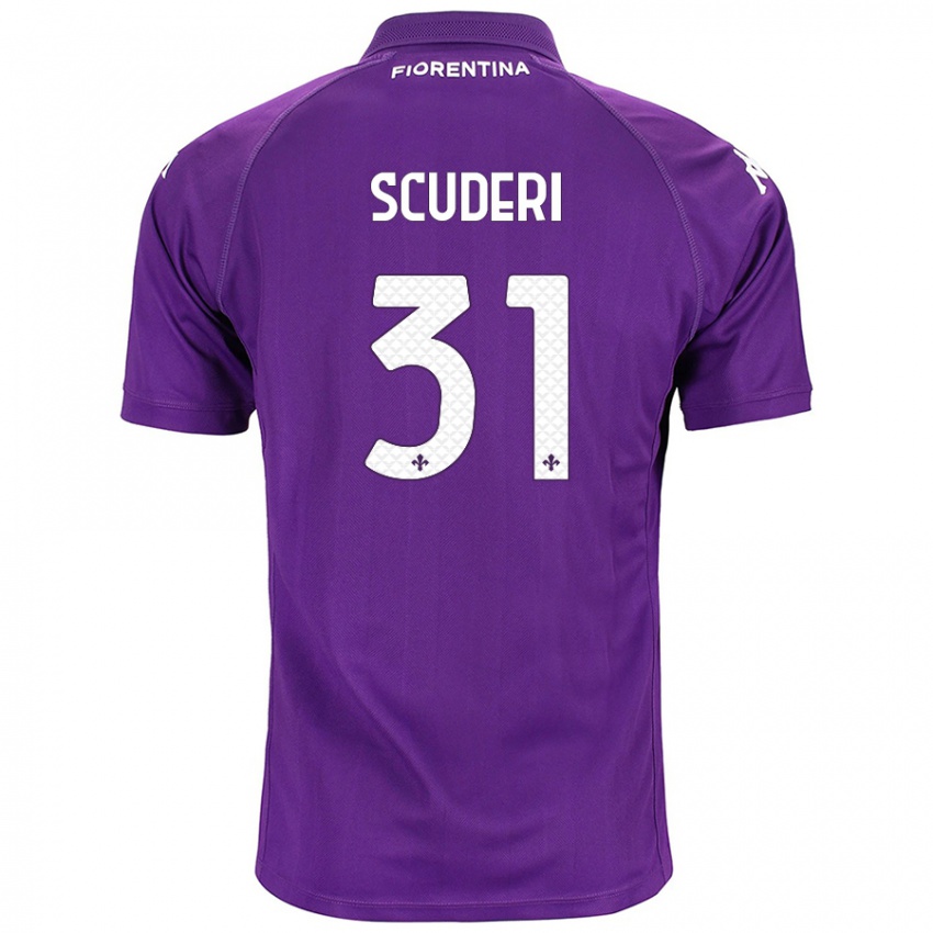 Niño Camiseta Giulio Scuderi #31 Morado 1ª Equipación 2024/25 La Camisa