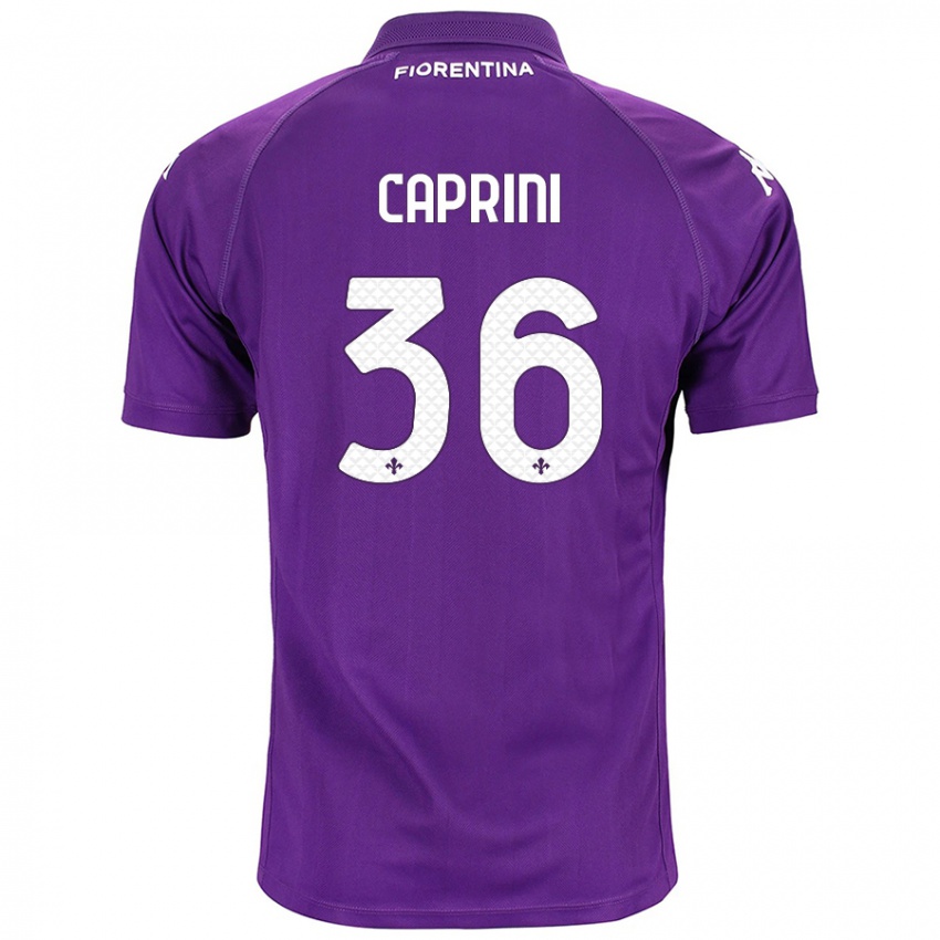 Niño Camiseta Maat Daniel Caprini #36 Morado 1ª Equipación 2024/25 La Camisa