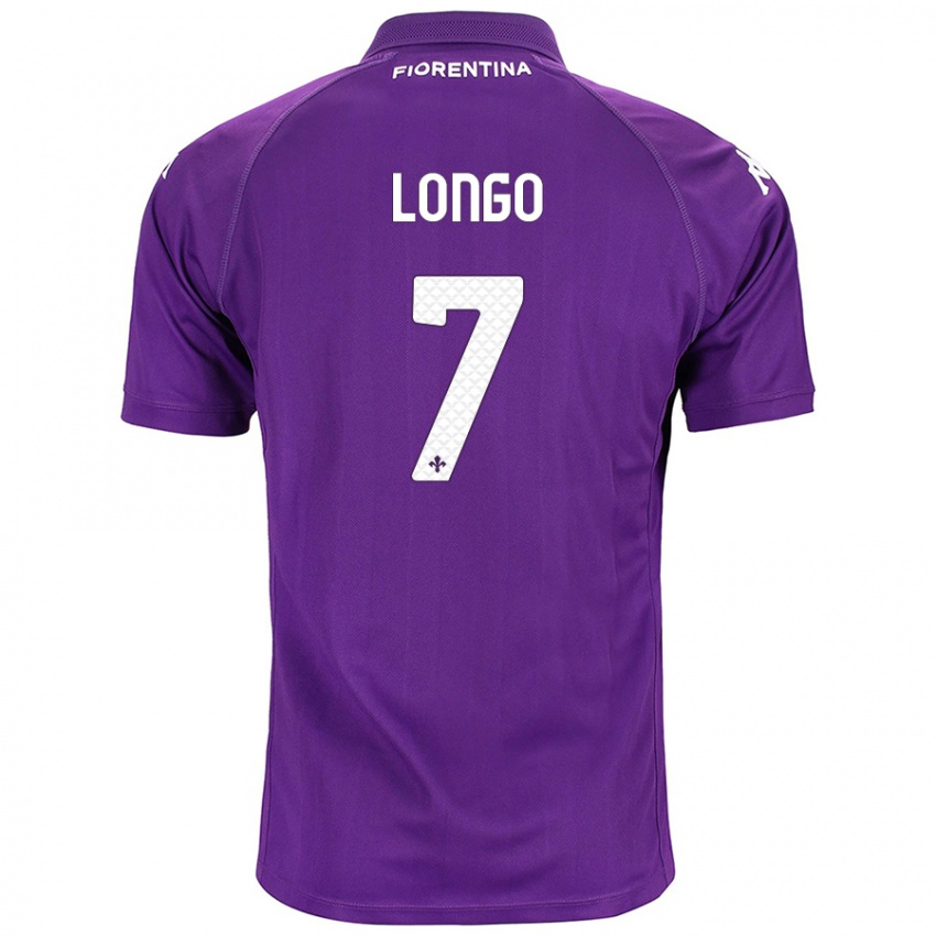 Niño Camiseta Miriam Longo #7 Morado 1ª Equipación 2024/25 La Camisa