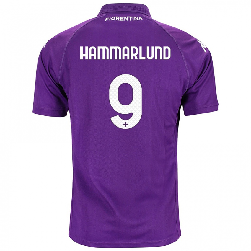 Niño Camiseta Pauline Hammarlund #9 Morado 1ª Equipación 2024/25 La Camisa