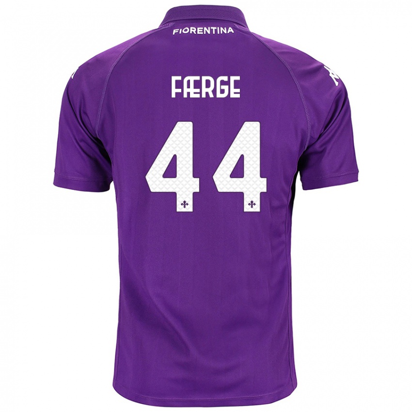 Niño Camiseta Emma Færge #44 Morado 1ª Equipación 2024/25 La Camisa