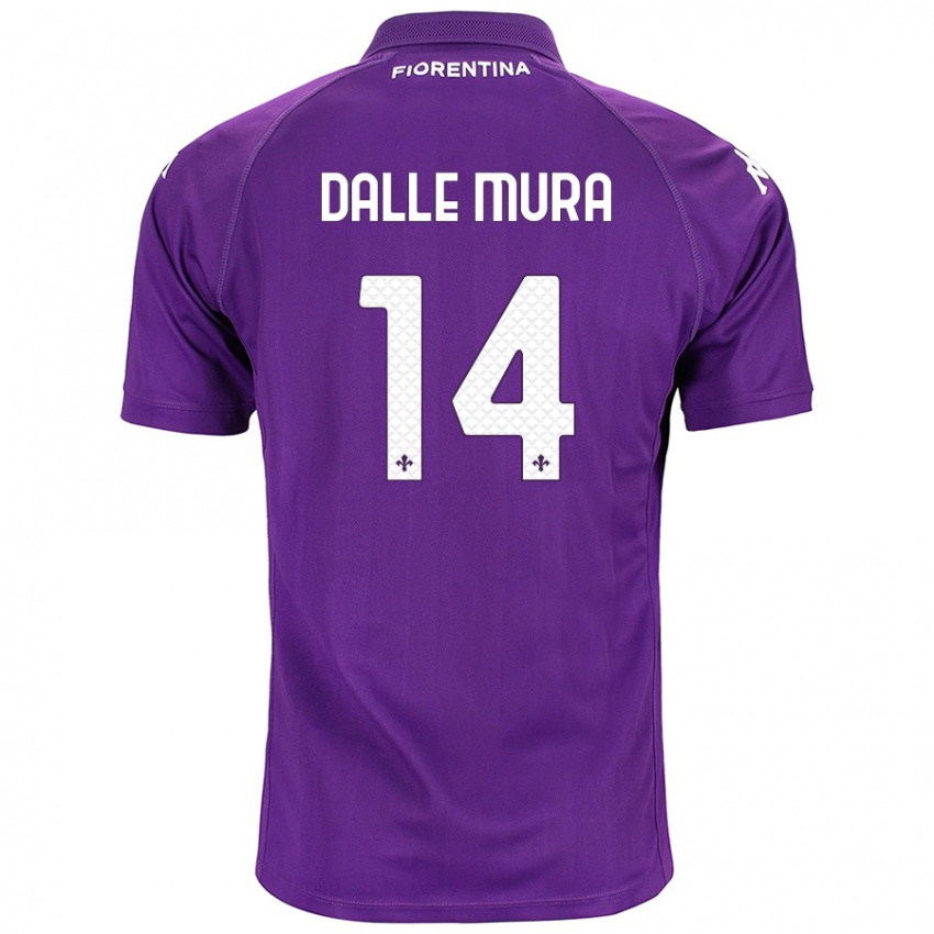 Niño Camiseta Christian Dalle Mura #14 Morado 1ª Equipación 2024/25 La Camisa