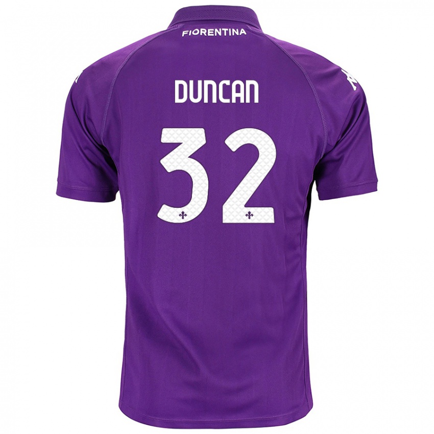 Niño Camiseta Alfred Duncan #32 Morado 1ª Equipación 2024/25 La Camisa