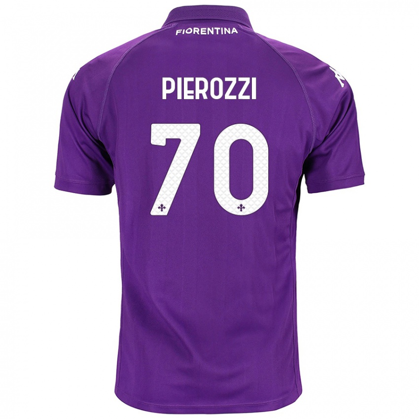 Niño Camiseta Niccolò Pierozzi #70 Morado 1ª Equipación 2024/25 La Camisa