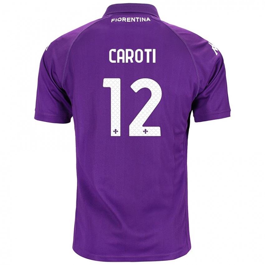 Niño Camiseta Filippo Caroti #12 Morado 1ª Equipación 2024/25 La Camisa