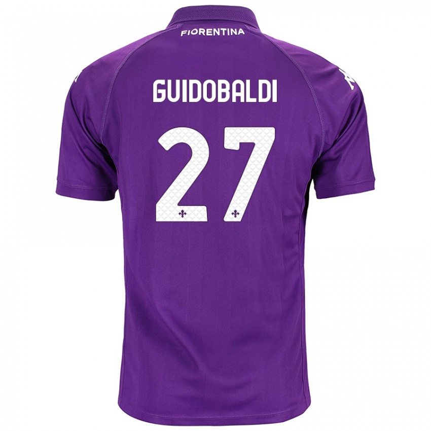 Niño Camiseta Filippo Guidobaldi #27 Morado 1ª Equipación 2024/25 La Camisa