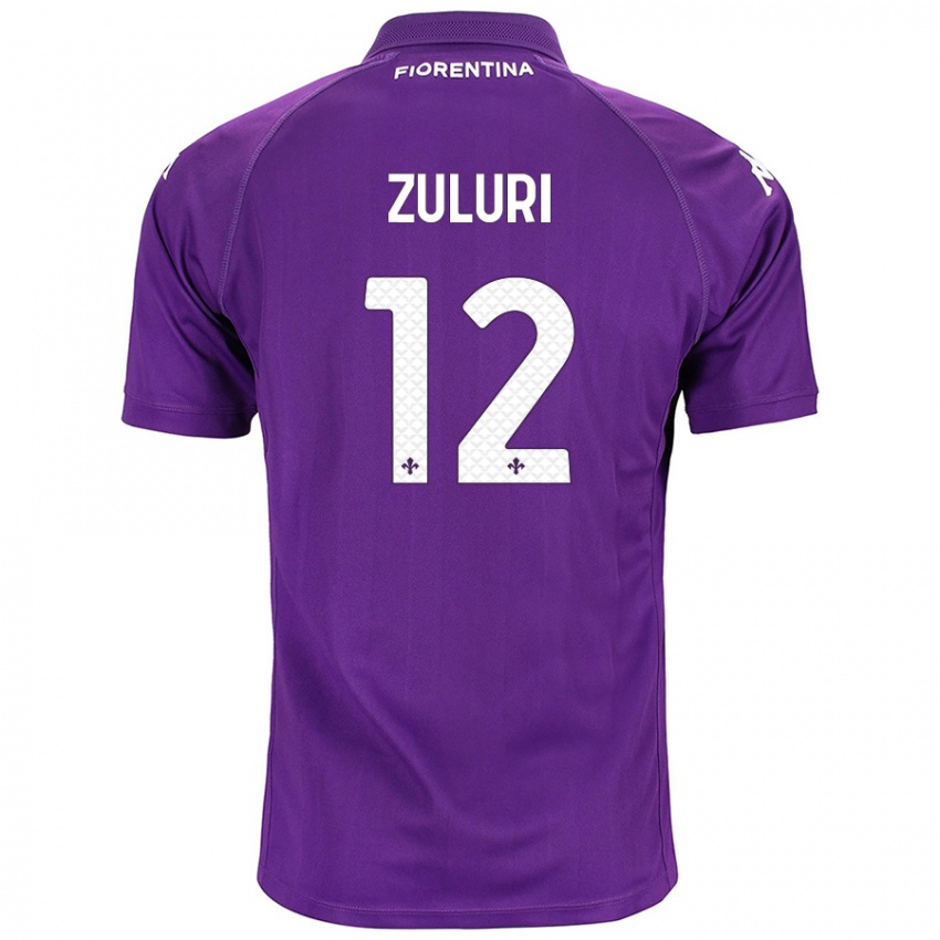 Niño Camiseta Athena Zuluri #12 Morado 1ª Equipación 2024/25 La Camisa