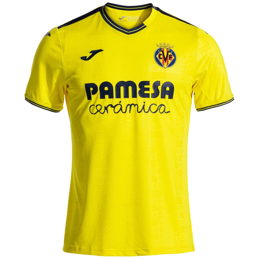 Niño Camiseta Tikhon Berdyshev #0 Amarillo Negro 1ª Equipación 2024/25 La Camisa