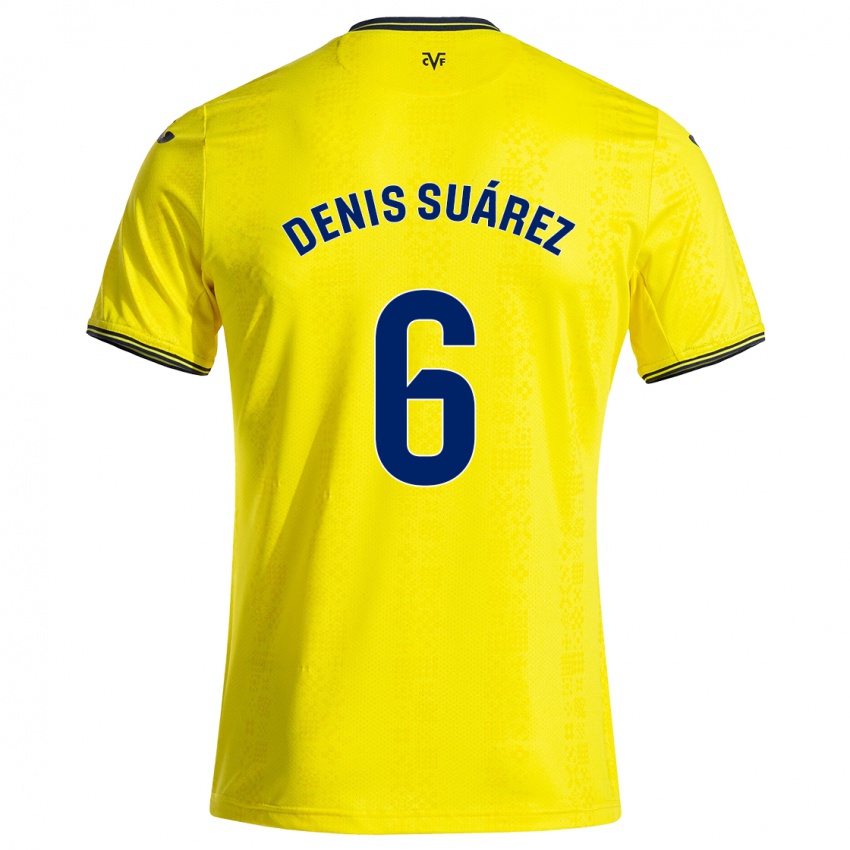 Niño Camiseta Denis Suárez #6 Amarillo Negro 1ª Equipación 2024/25 La Camisa