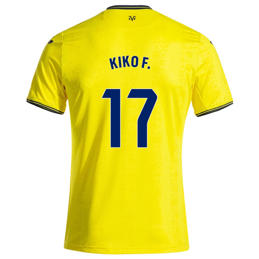 Niño Camiseta Kiko Femenía #17 Amarillo Negro 1ª Equipación 2024/25 La Camisa